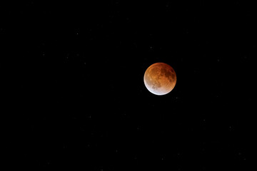 Wall Mural - super flower blood moon - lunar eclipse taken on may 15, 2022