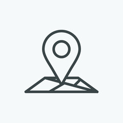 Poster - Gps vector icon. Isolated map navigation icon vector design. Designed for web and app design interfaces.