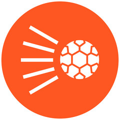 Football Shot Icon Design