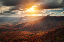 Table Rock State Park, South Carolina, USA In Autumn