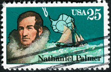 USA - CIRCA 1988: Postage Stamp Shows Nathaniel Palmer