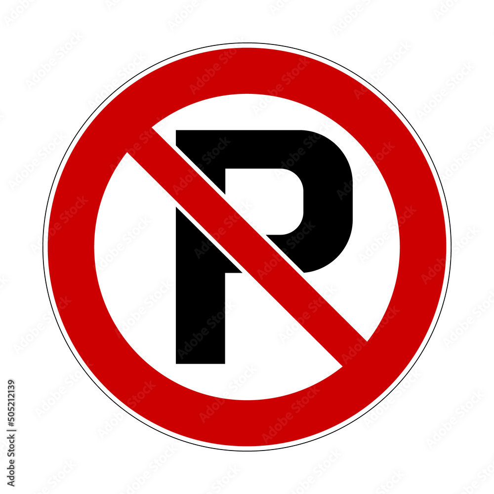 Custom Parking Prohibition Sign - P 58 Style, Choose Your Own Text, Durable Design