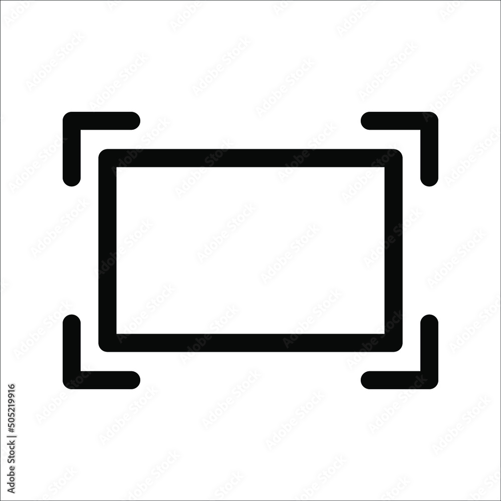 Change icon size. Image, display, custom size, on white background, eps ...