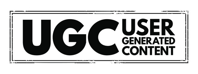 Poster - ugc user generated content - specific content created by customers and published on social media or 