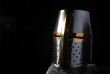 Templar Knight Renaissance Fair Armor In Metal Textures And Shape