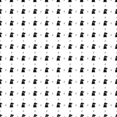 Poster - Square seamless background pattern from black industrial pollution symbols are different sizes and opacity. The pattern is evenly filled. Vector illustration on white background