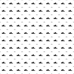 Poster - Square seamless background pattern from geometric shapes are different sizes and opacity. The pattern is evenly filled with big black winners podium symbols. Vector illustration on white background