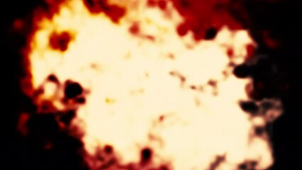Poster - Fiery cloud with flashes. Motion. Background of cloud with fiery flashes. Bright flashes of light in fiery cloud