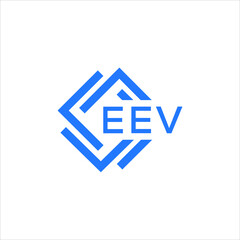 EEV technology letter logo design on white  background. EEV creative initials technology letter logo concept. EEV technology letter design.
