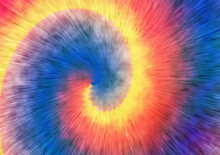 Colorful Rainbow Tie Dye Abstract Background.