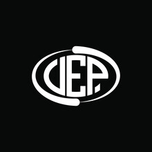 DEP Letter Logo Design On Black Background. DEP Creative Initials Letter Logo Concept. DEP Letter Design. 