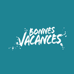 bonnes vacances, texte vectoriel