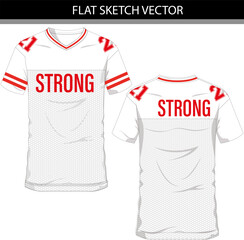 Wall Mural - STRONG SPORTY MESH TEE VECTOR FILE