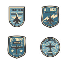 This Vector Image Includes FIghter Special Division, Attack Aircraft Division, Bomber Division, And Interceptor Squad.