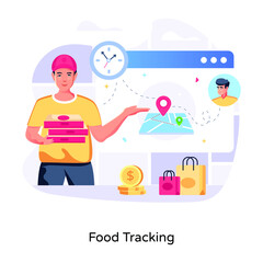 Wall Mural - Food Tracking