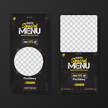 Super Special Menu Banner Promotion Template With Special Offer This Week