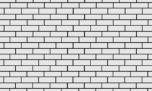 Off White Brick Wall Seamless Background Modern Style Vector Illustration