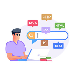 Wall Mural - Programming Languages 