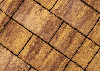 Yellow Texture paving slabs brick wall black white