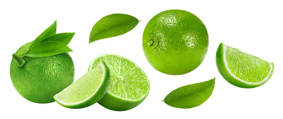  Lime isolated on white background