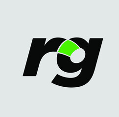 RG company name initial letters monogram. RG icon letters.