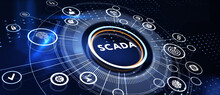 System Supervisory Control And Data Acquisition Technology Concept. SCADA 3d Illustration