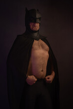 Fatman, Funny Fat Man In A Superhero Costum