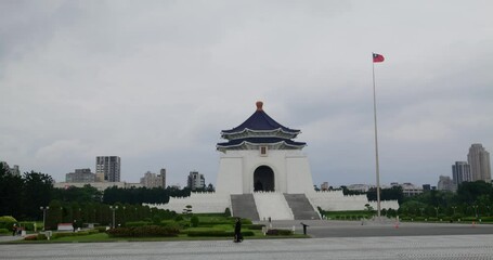 Wall Mural - Chiang Kai shek Memorial Hallin Taipei city