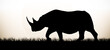 silhouette rhinoceros rhino emblem