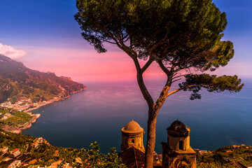 Wall Mural - Coastline in Ravello, Amalfi coast, italy