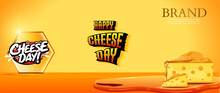 National Cheese Day Poster Illustration Or Cheese Day Background 4 June