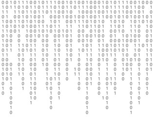 Wall Mural - Binary code background. Byte data programmer. Matrix script. Digital stream pattern. Computer cyber source. Hacker program. Security technology. Zero number. Java coding. Vector illustration