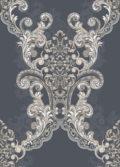 Canvas Print - Beautiful seamless pattern in baroque style