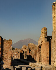 Sticker - Beautiful shot of the ancient ruins of Pompei city