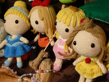 Closeup Shot Of Wool-knitted Dolls