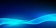 © Abbasy  Kautsar - Abstract background with flowing particles. Digital future technology concept. Vector illustration.