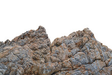 Big Rock Isolated On White. This Has Clipping Path.