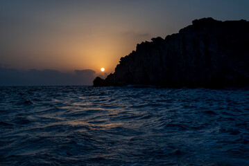 Wall Mural - Sunset on the island.