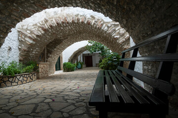 Wall Mural - Arches of the monastery.