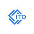 ITD technology letter logo design on white  background. ITD creative initials technology letter logo concept. ITD technology letter design.