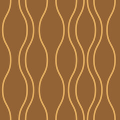 Poster - Brown abstract vector pattern, seamless repeat