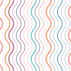 Poster - Colorful vertical stripe pattern, vector repeat