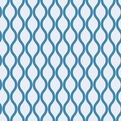 Poster - Blue seamless vector repeat pattern, geometric abstract print