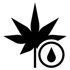 Canvas Print - cannabis oil