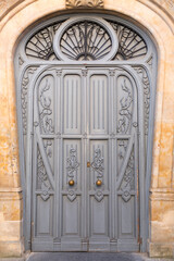 Old and beautiful art nouveau door