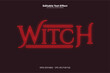 witch editable text effect in modern trend style