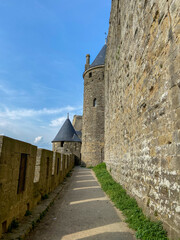 Sticker - Rempart de la cité médiéval de Carcassonne, Occitanie