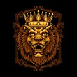 lion king tshirt design illustration