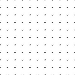 Poster - Square seamless background pattern from geometric shapes. The pattern is evenly filled with small black eagle symbols. Vector illustration on white background