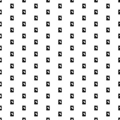Poster - Square seamless background pattern from geometric shapes. The pattern is evenly filled with big black washer symbols. Vector illustration on white background